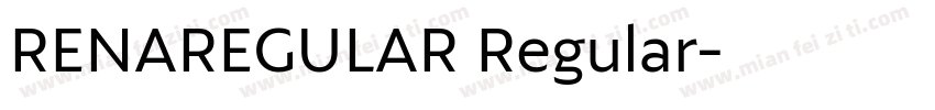 RENAREGULAR Regular字体转换